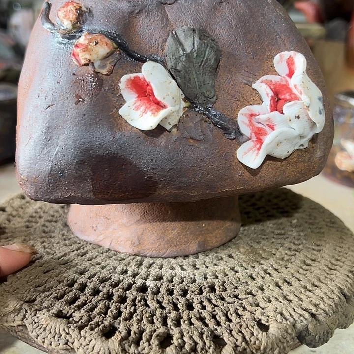 满58包邮手工粗陶