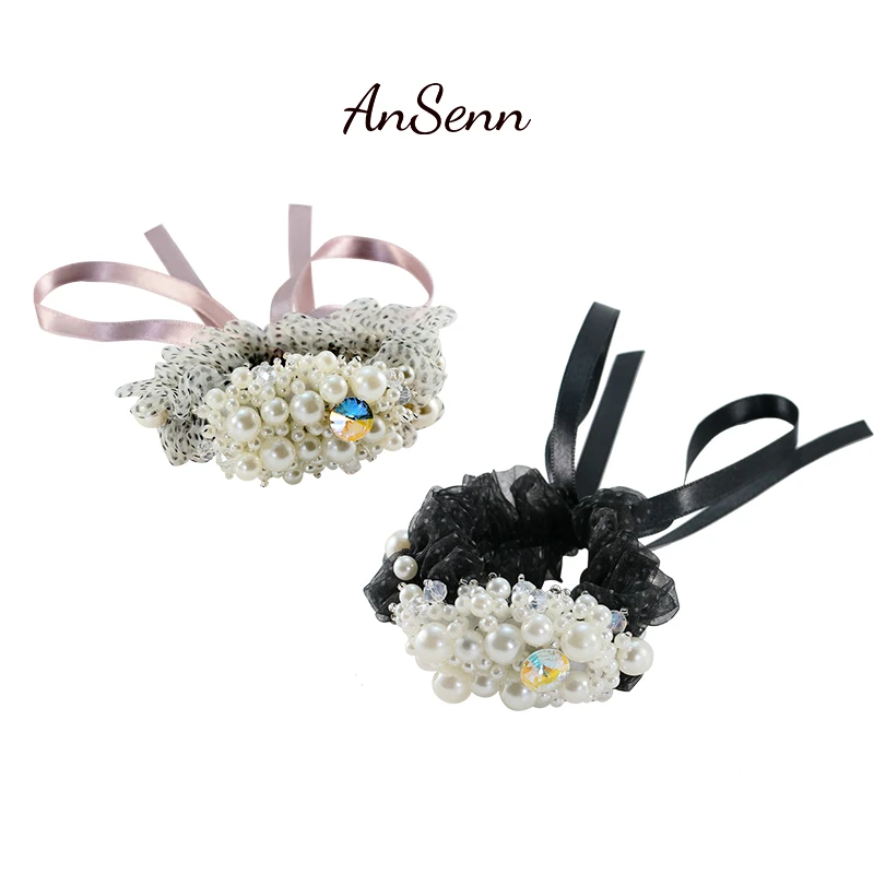 【小魏总珠宝】满天星发圈韩版气质仿珍珠甜美优雅氛围感高弹发饰