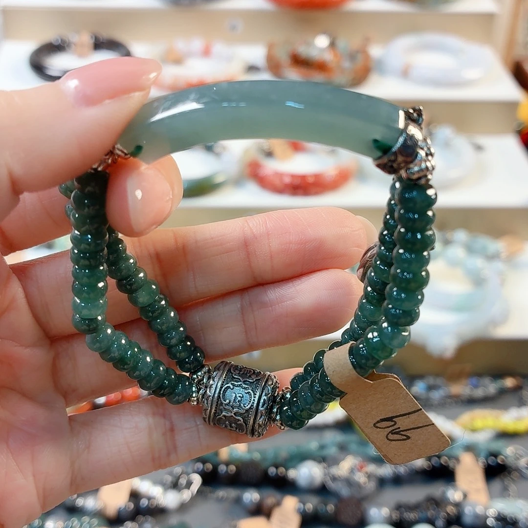 翡翠未镶嵌手链手串