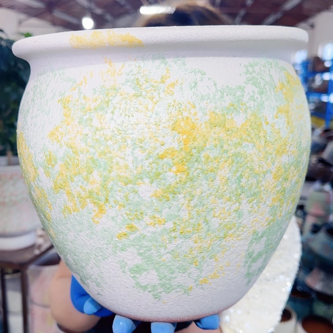 紫砂花盆高23口25