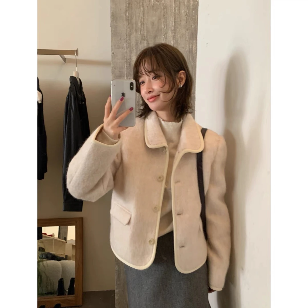 秋冬新款韩系气质百搭时尚保暖棉服外套女潮