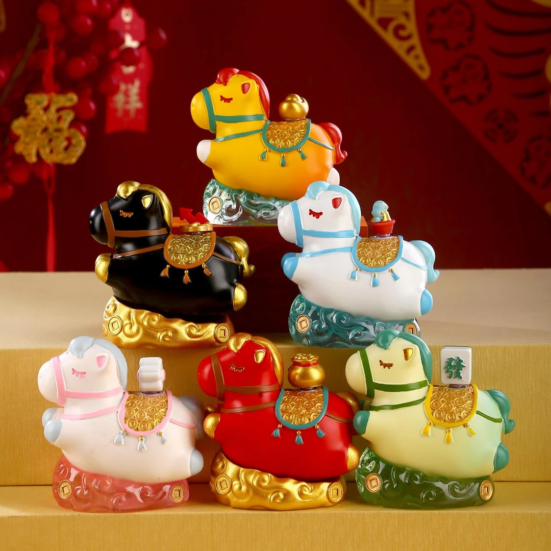 马年吉祥物公仔摆件马上有钱2026本命年礼物生肖小马装饰新年礼品