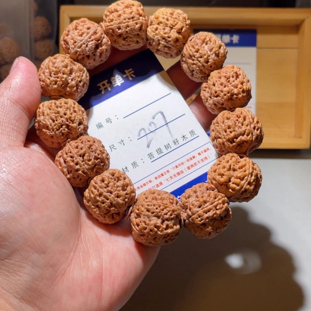 手串金刚菩提207号尺寸25➕蜂王