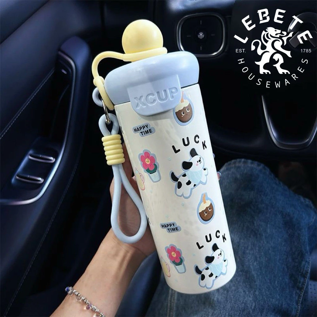 卡通保温杯2025新款女生高颜值吸管杯子儿童便携随行水杯生日Djv