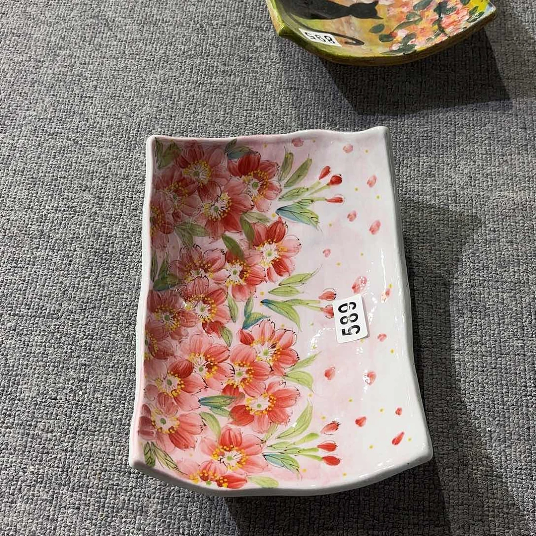 瓷片景德镇手绘高温釉下彩陶瓷茶具