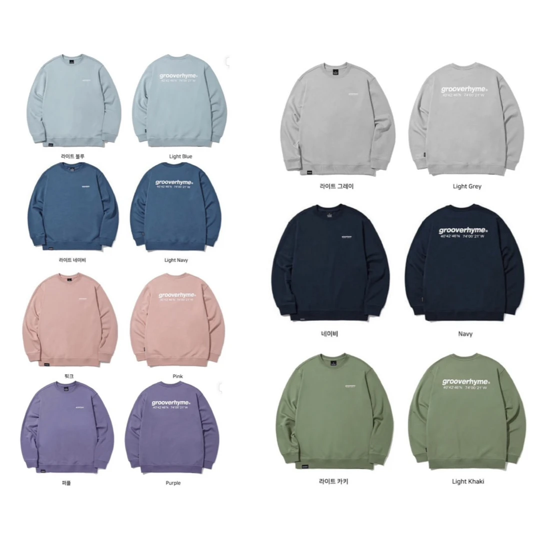 groove韩代拉绒卫衣男女款秋季保暖百搭运动套头衫长袖上衣