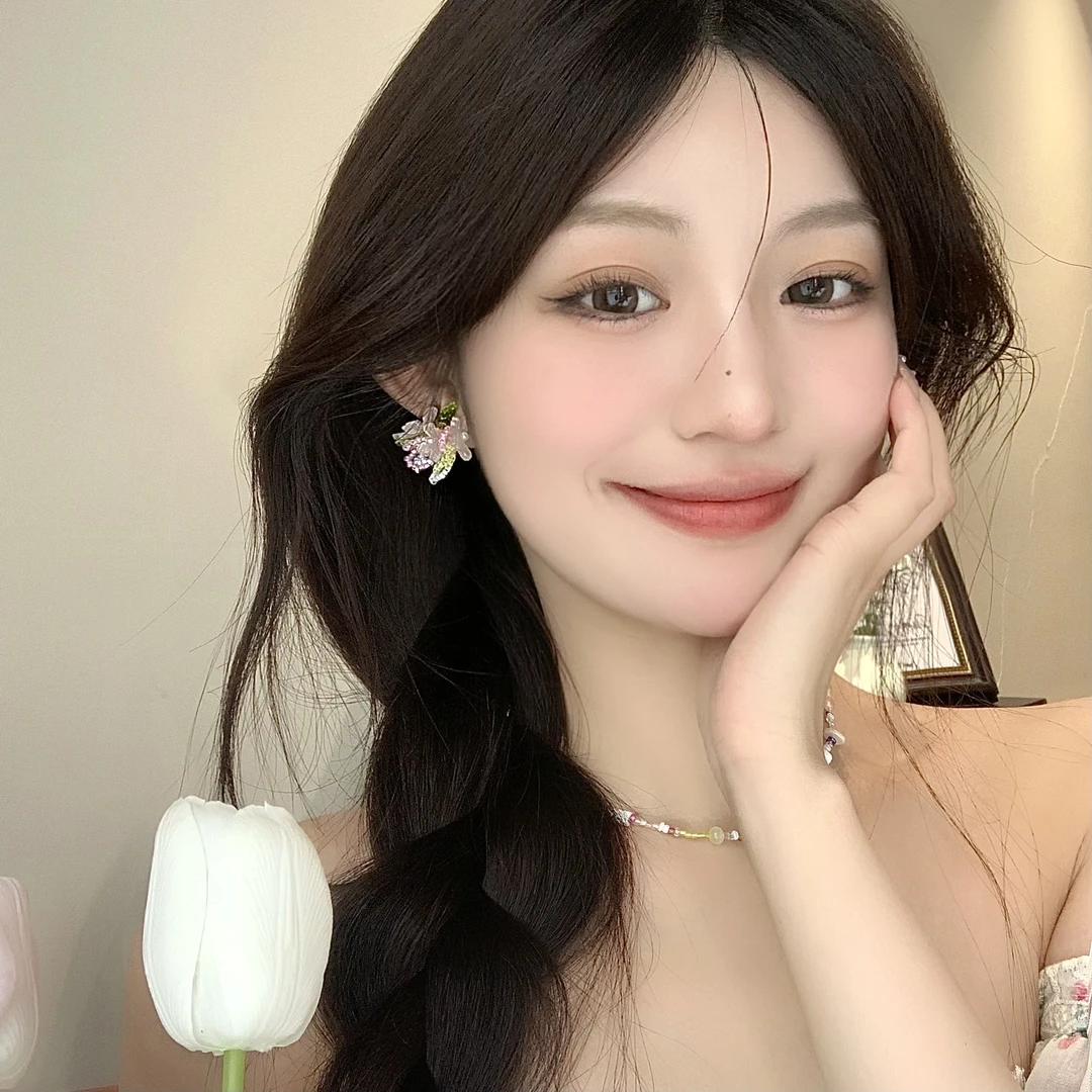 FULL GIRLISH耳环00955春夏甜美花朵可爱耳环