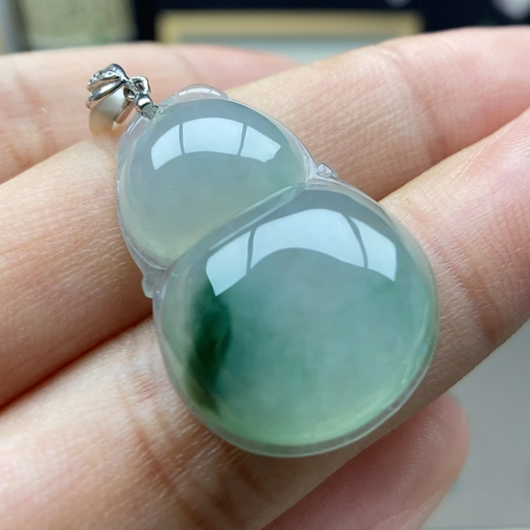 翡翠银S925镶嵌颈饰吊坠61