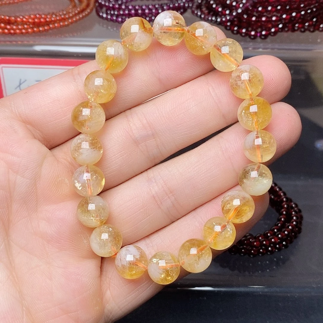 未镶嵌黄晶手链9.6➕黄晶