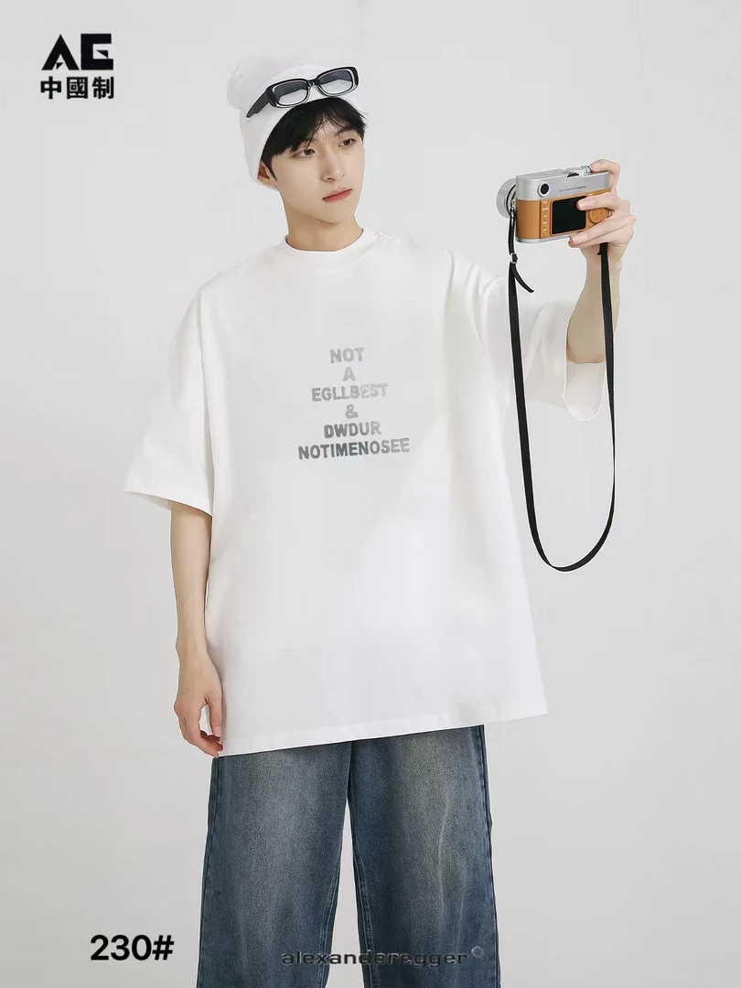 【SS230-黑】青少年潮流短袖