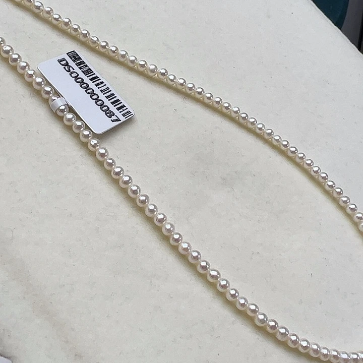 淡水珍珠颈饰银S925镶嵌➕3.4极光炫彩