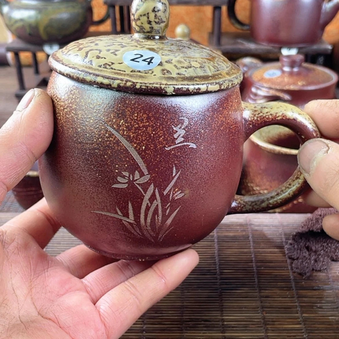 【闪购商品】柴烧盖杯350毫升左右