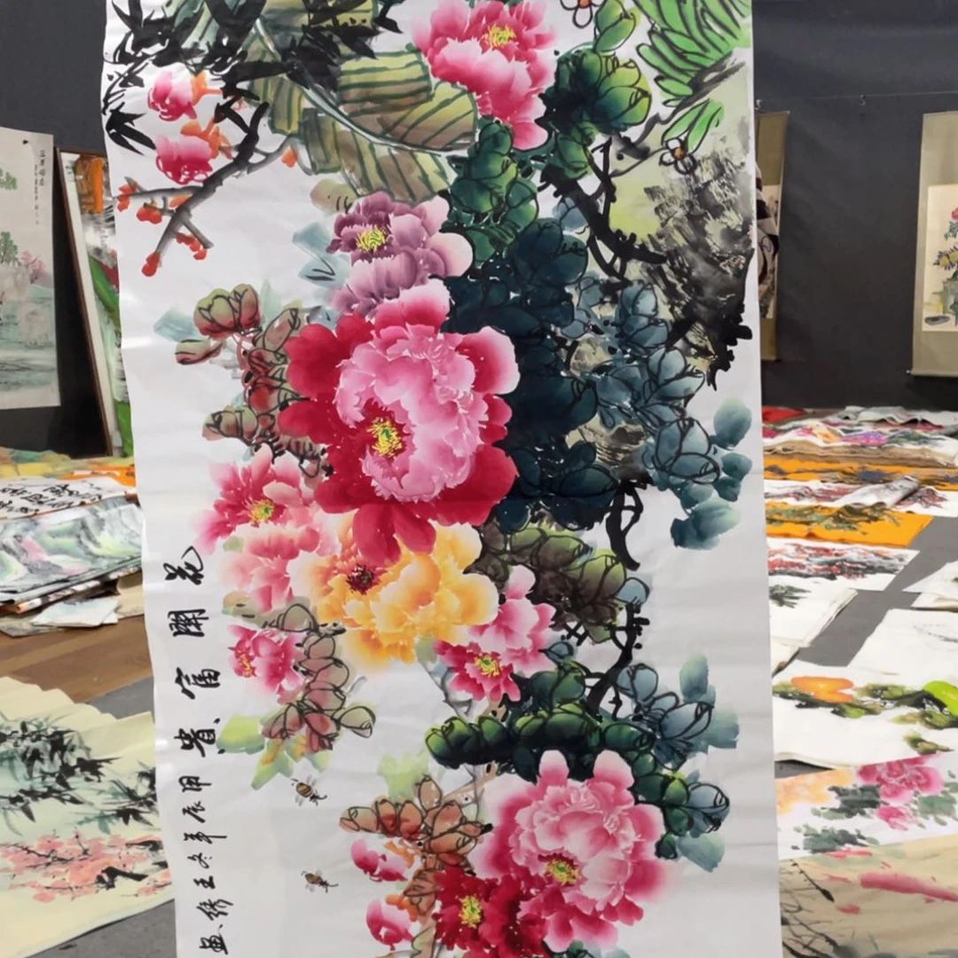 国画国画作品画心一张