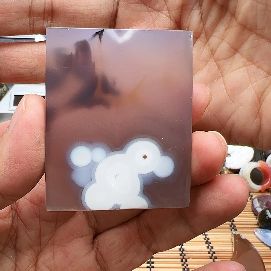 未镶嵌玛瑙/玉髓珠宝半成品