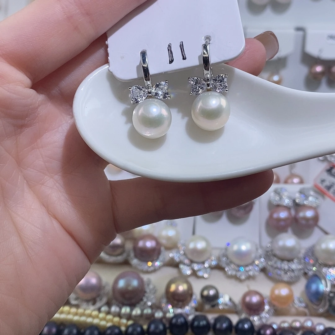 未镶嵌耳饰淡水珍珠w11.2