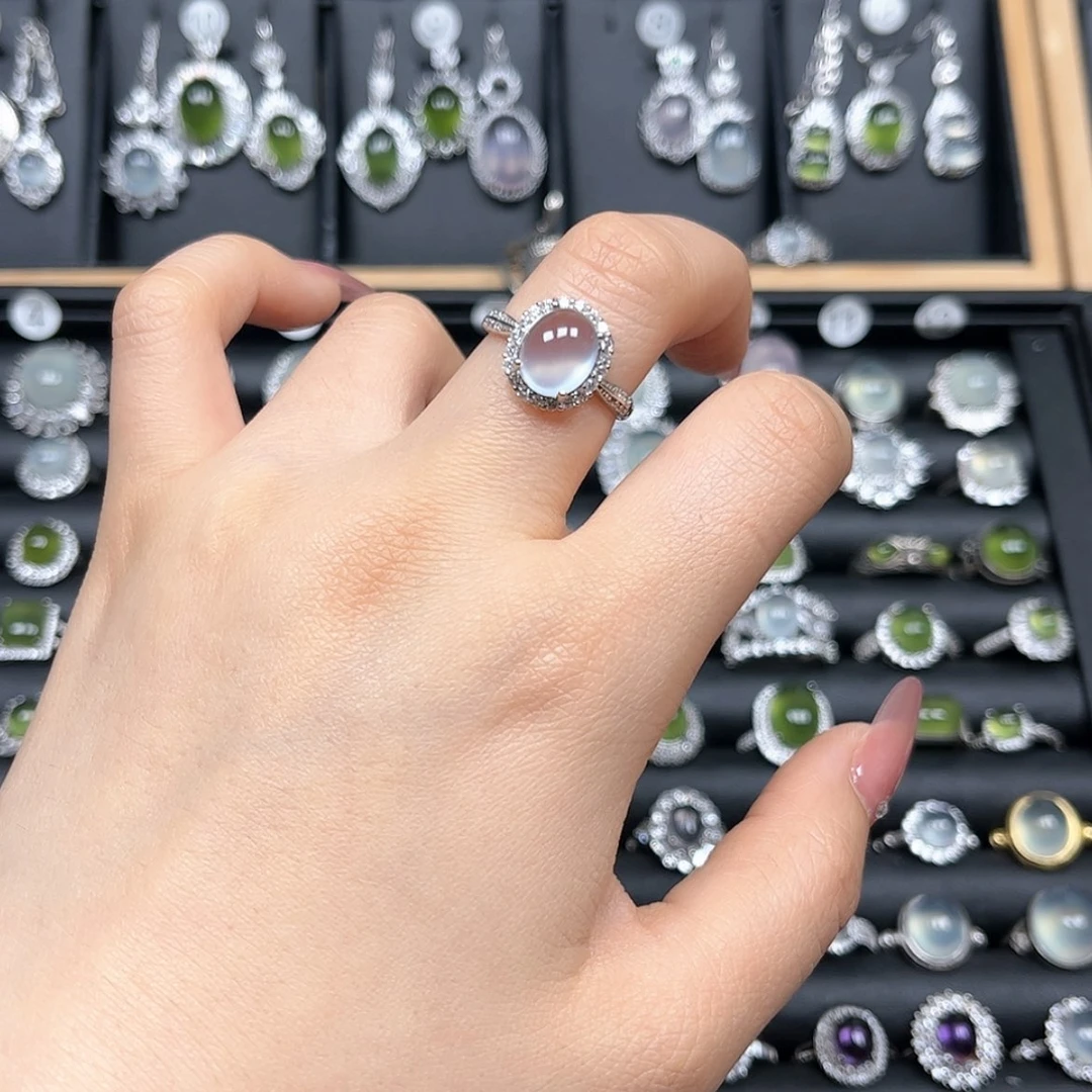 【闪购商品】岫玉银S925镶嵌戒指美**活
