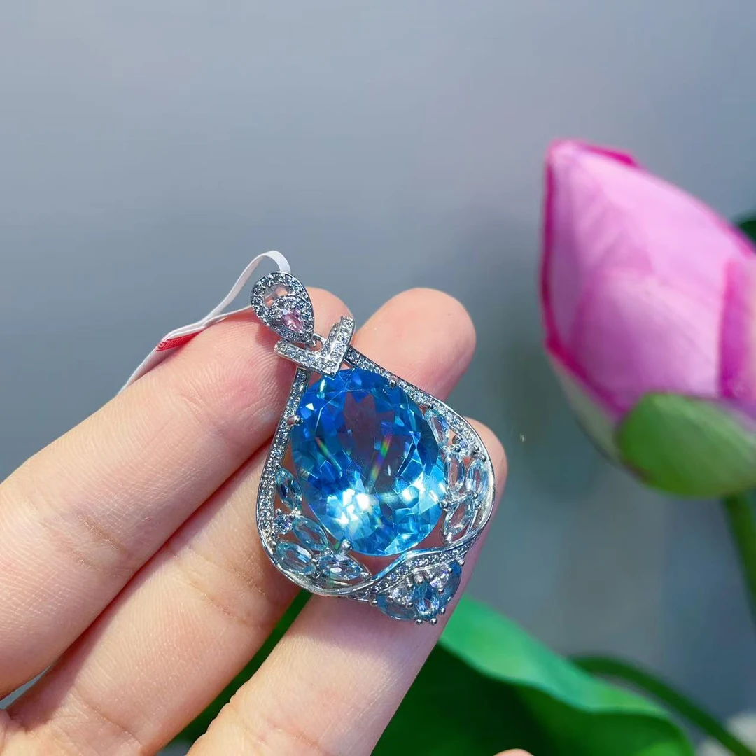 【李哥推荐】925银托帕石吊坠@ZY50316026@