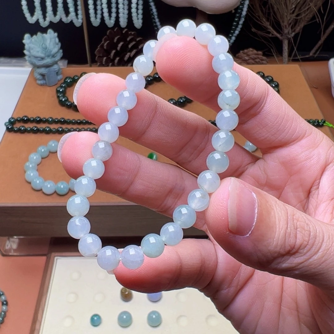 翡翠未镶嵌手串手串卡6mm