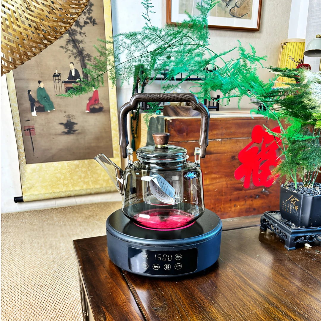 横硕1500数显炉+玥纳斯煮茶壶家用全自动小型耐热