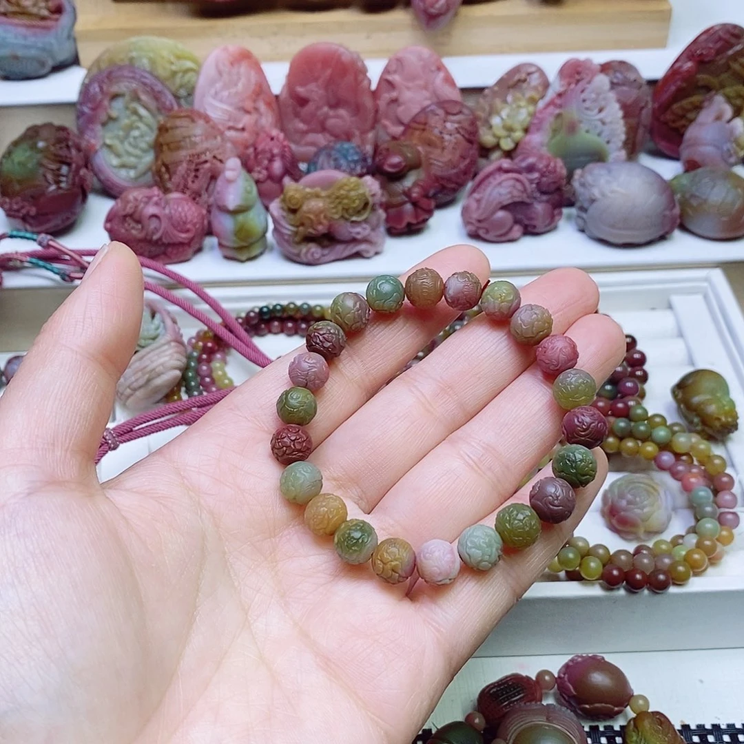 玛瑙/玉髓盐源玛瑙手链未镶嵌