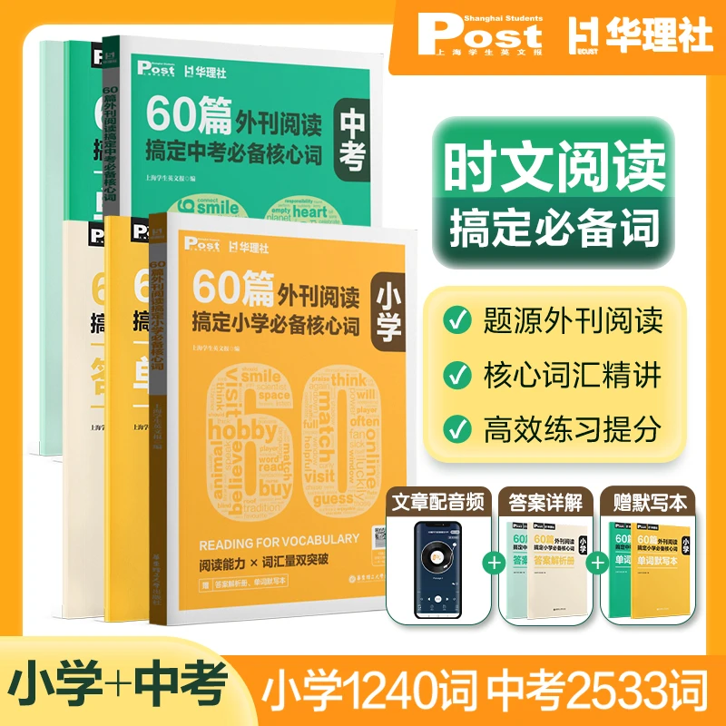 【小学初中】60篇外刊阅读搞定中考必备核心词SSP上海学生英文报