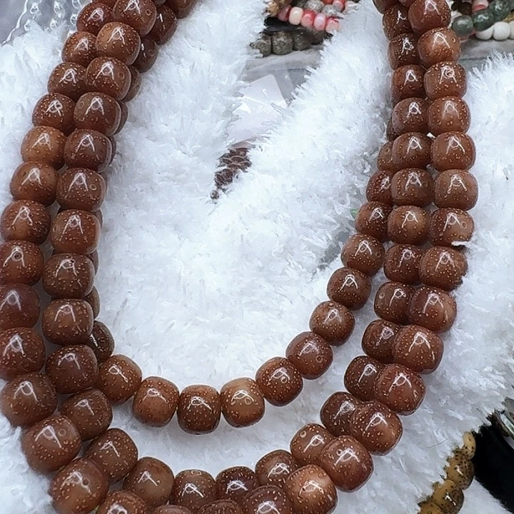 星月菩提手串122殿堂粉冰遇华星月菩提98桶108