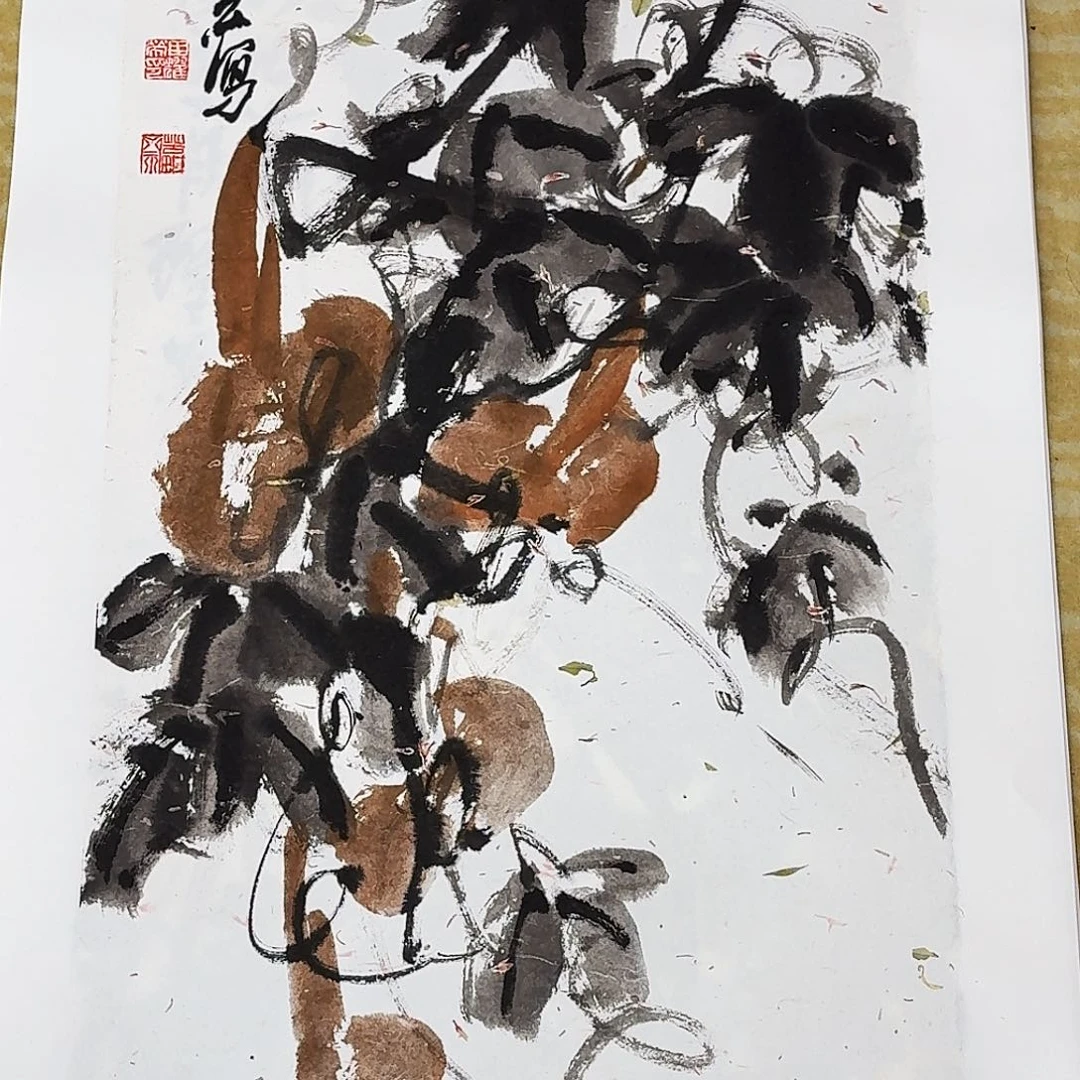 国画四尺四开花鸟