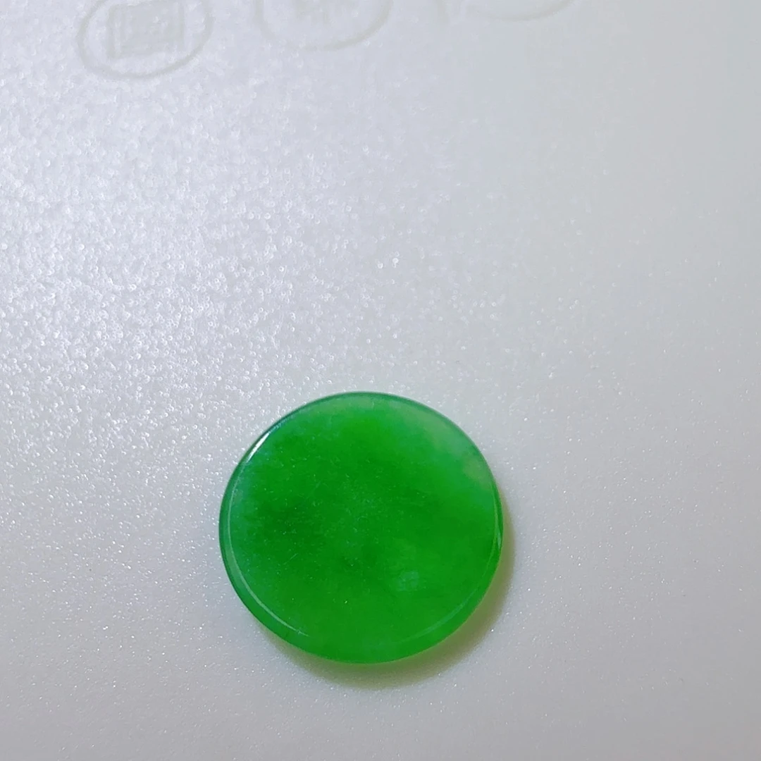 翡翠裸石无事圆牌