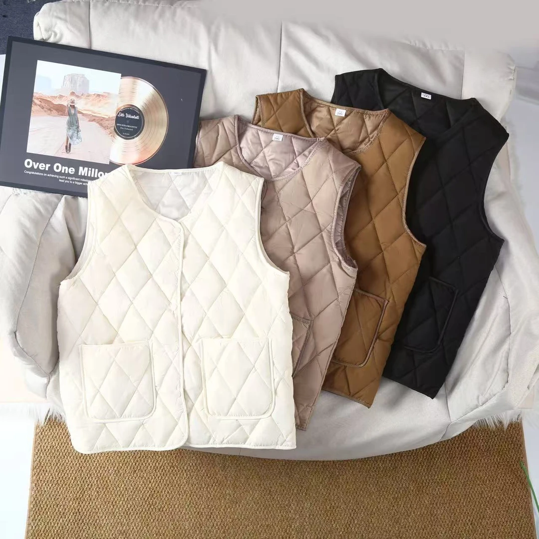 LA1777冬季马甲亲肤保暖外穿轻薄锁温柔软加厚秋冬季马夹大码