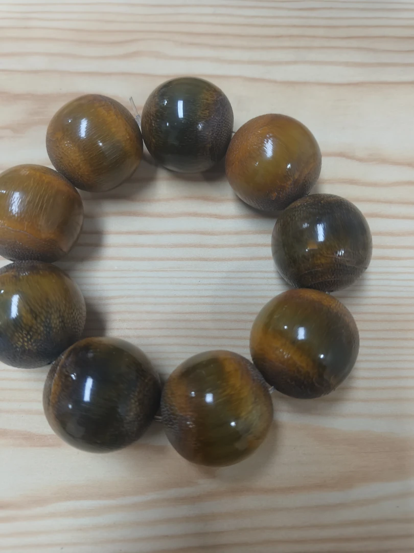 定制木珠黄玉化30-4417