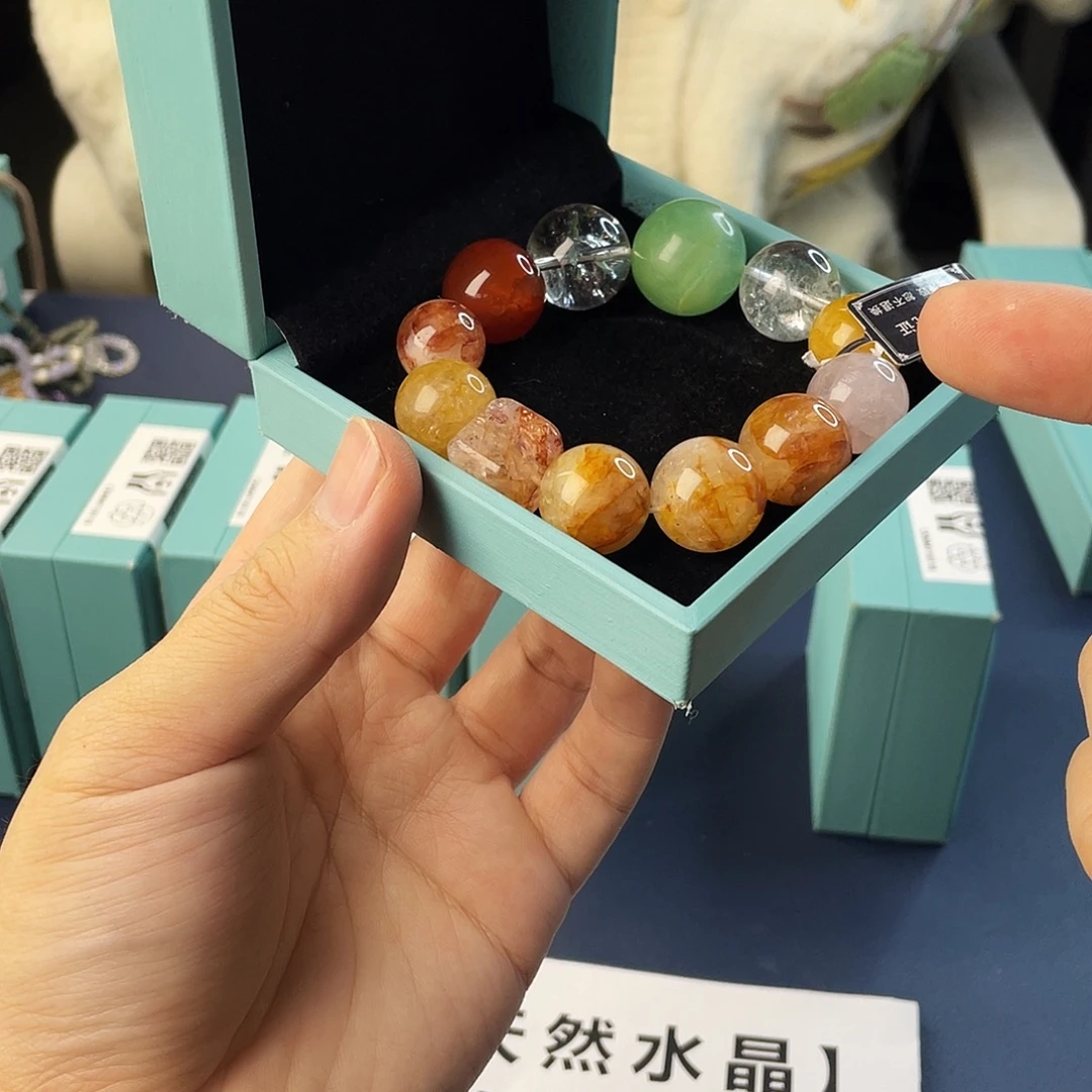 水晶手链银S925镶嵌