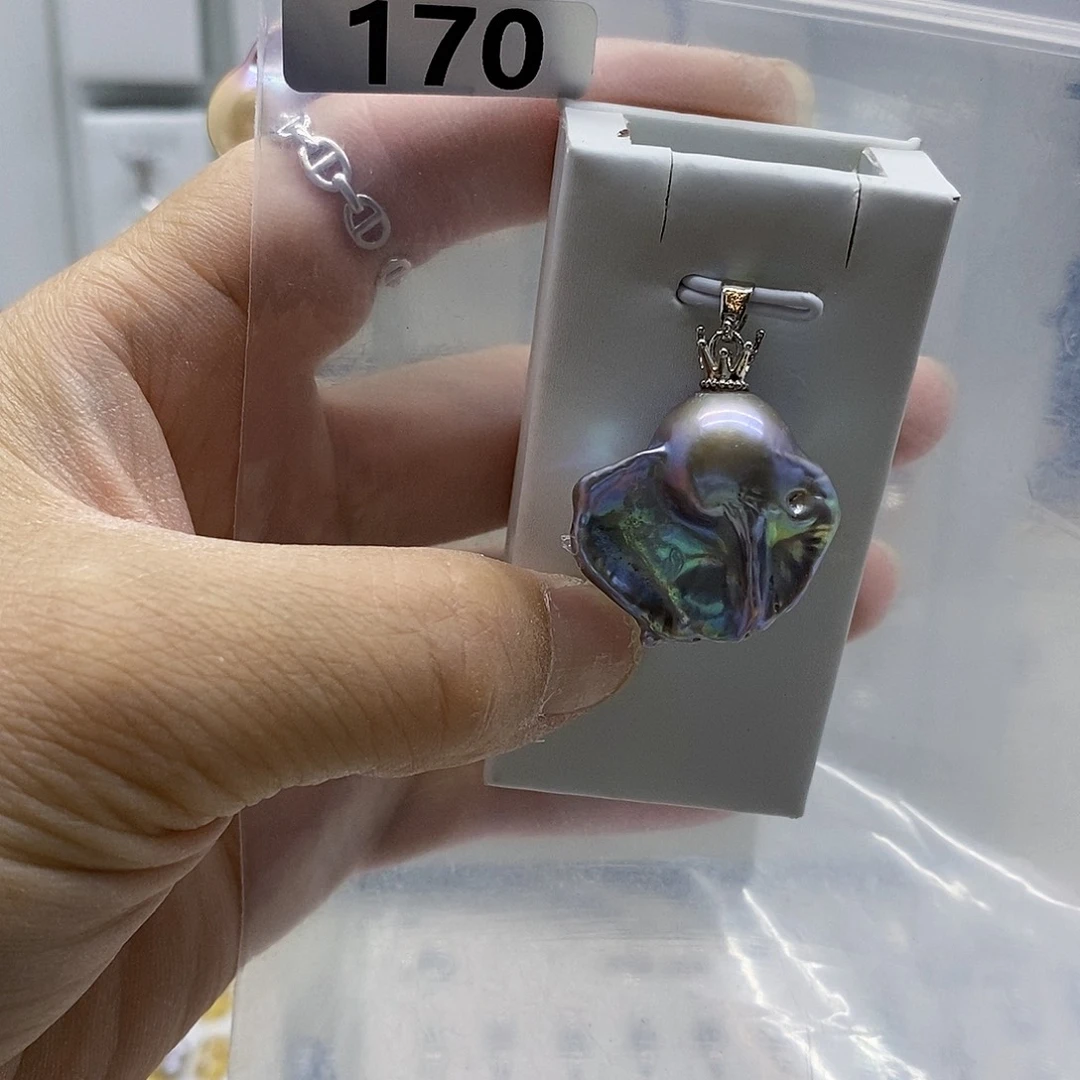 颈饰合金淡水珍珠