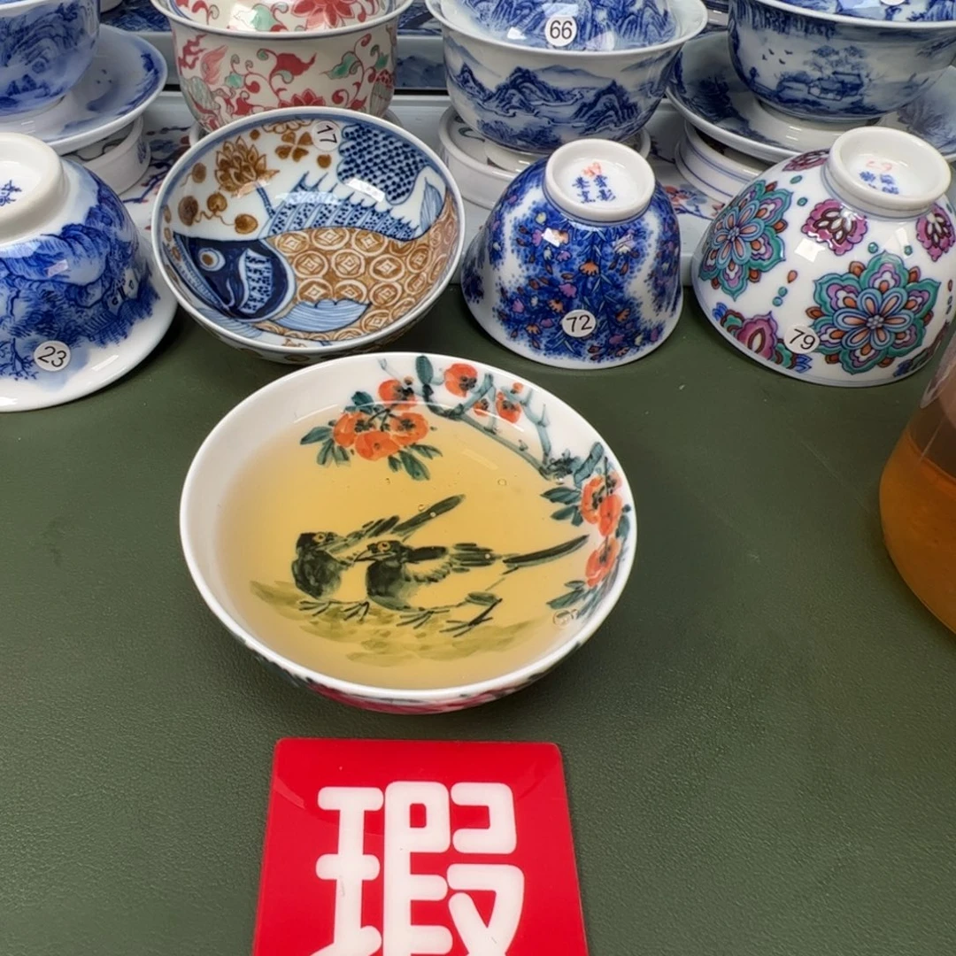陶瓷景德镇纯手工纯手绘茶具木木31