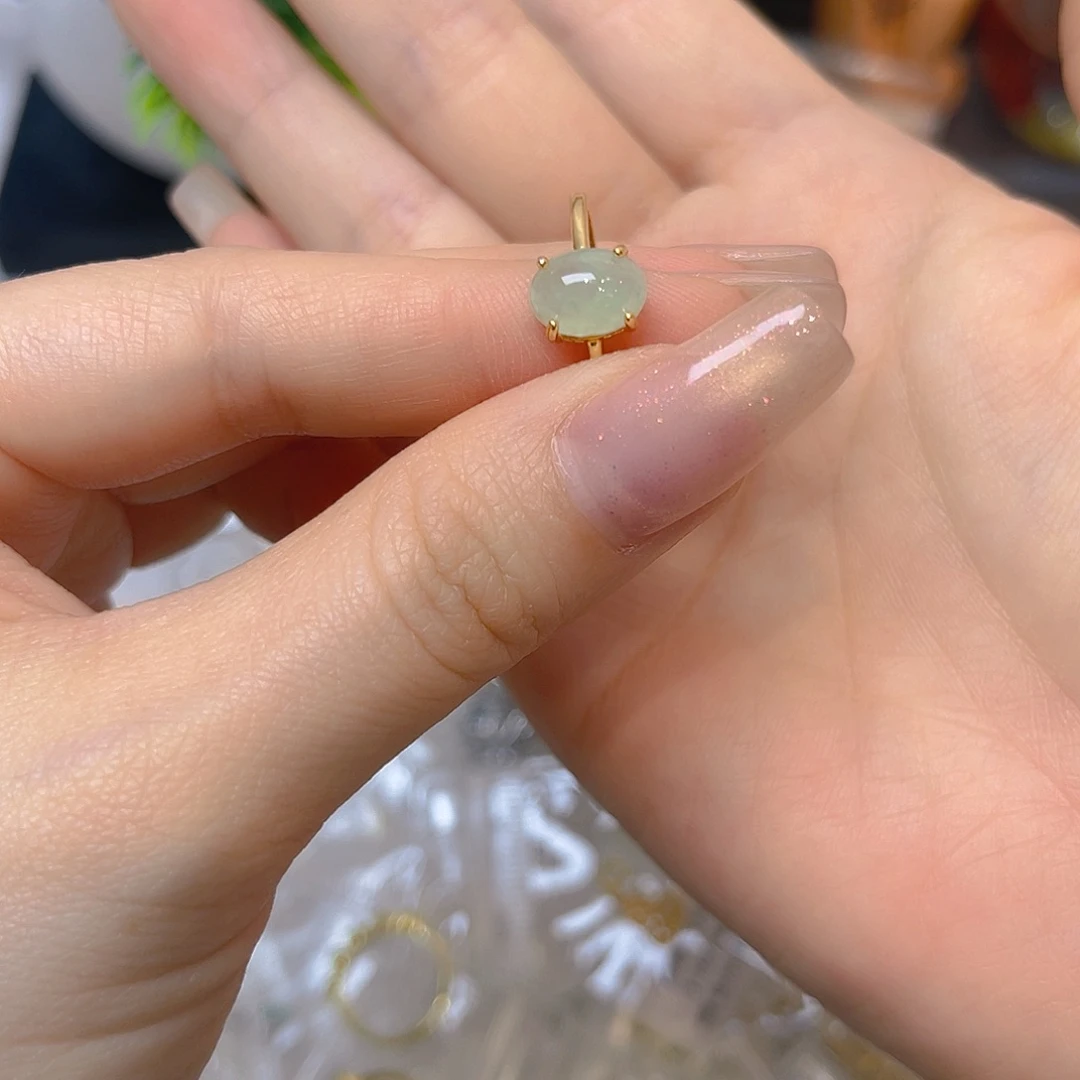 翡翠银S925镶嵌戒指