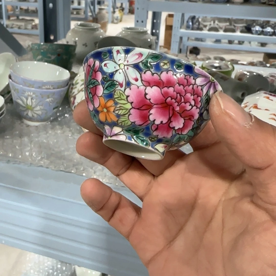 瓷片摆件手绘瓷器全部处理了吧