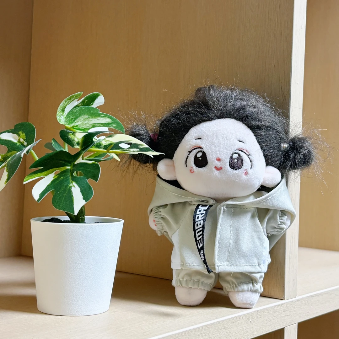 10cm娃衣棉花娃娃海星体正常体帅气潮玩冲锋衣无属性替换装