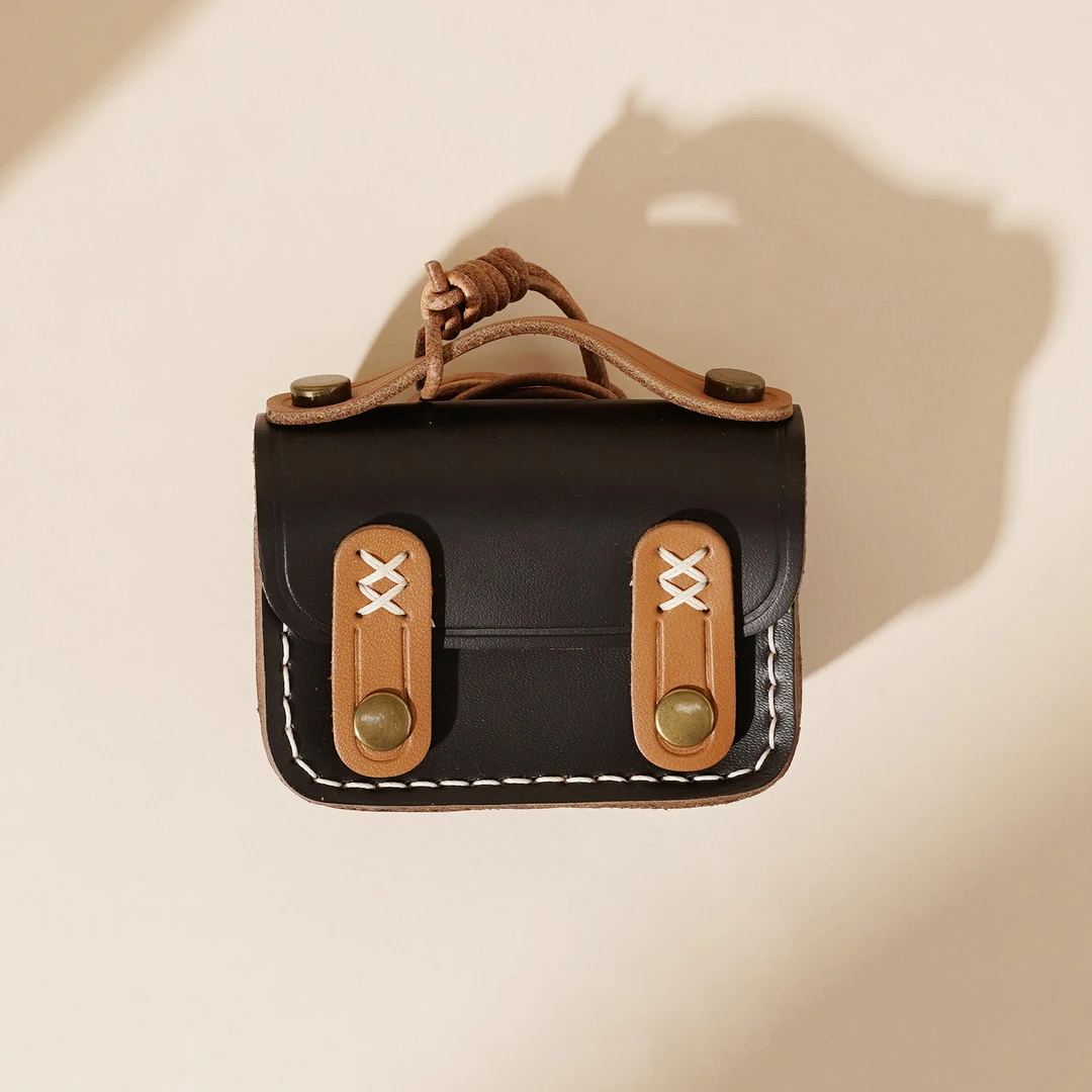 手工中式复古风可爱风包挂件挂脖、包挂便携款耳机包P0058