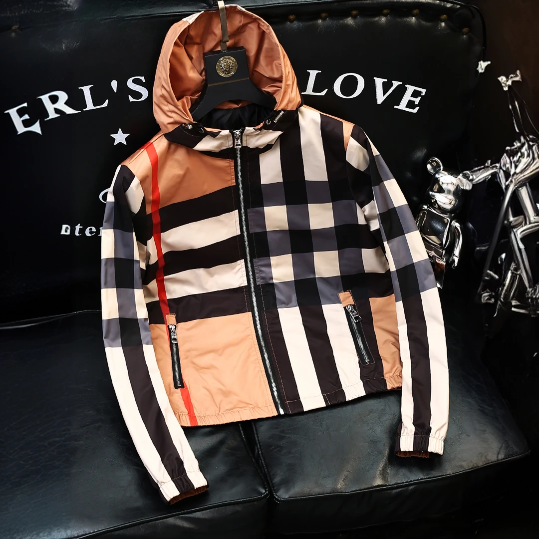 LUYEWEGER/路约威格连帽秋冬新款休闲潮流印花夹克百搭修身外套