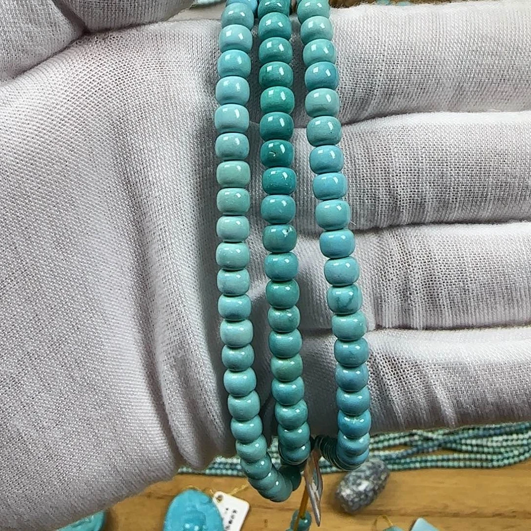 绿松石未镶嵌老形多圈17