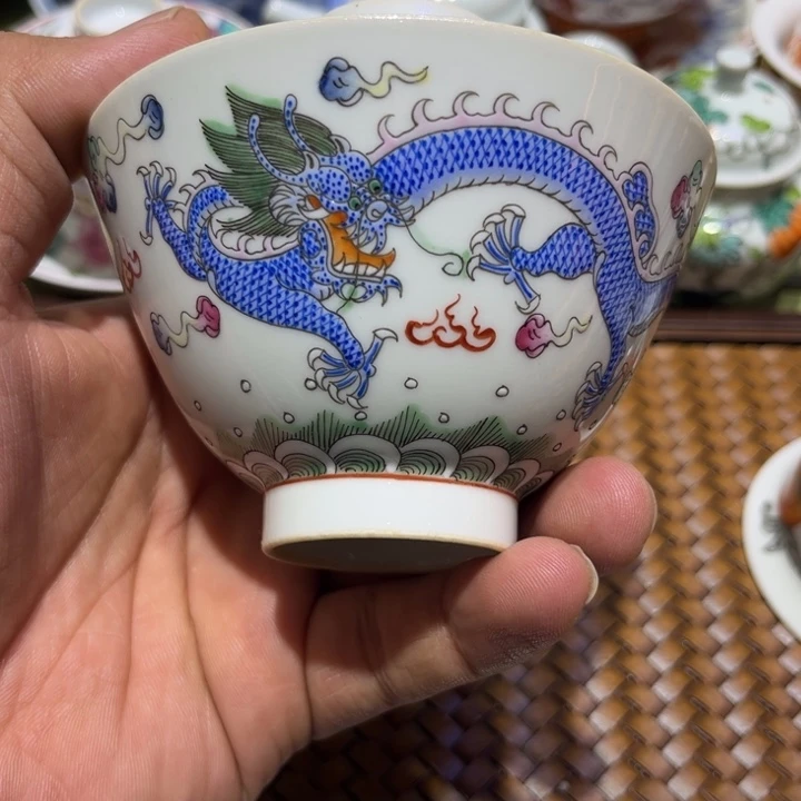 纯手绘精品盖碗杯