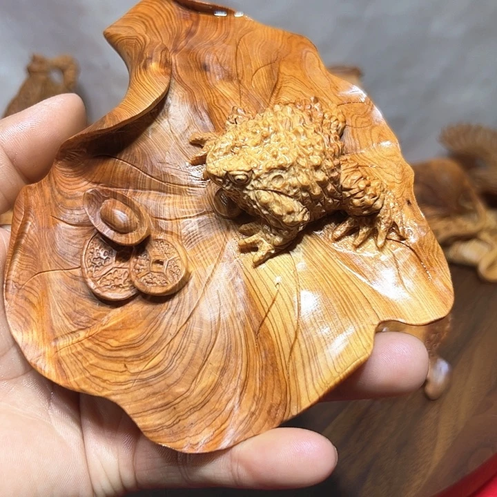 柏木华*崖柏手工雕刻呱呱