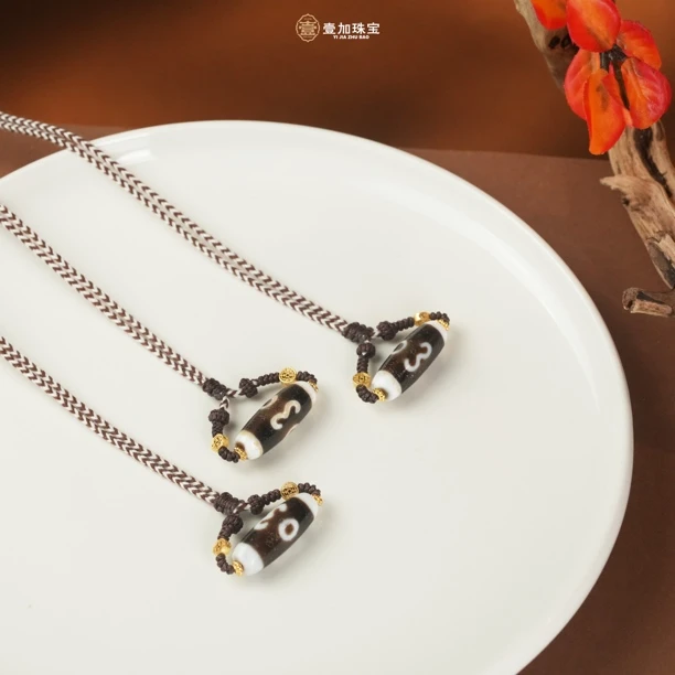 壹加师姐｜手工设计横版二y玛瑙项链多样性发一6362d