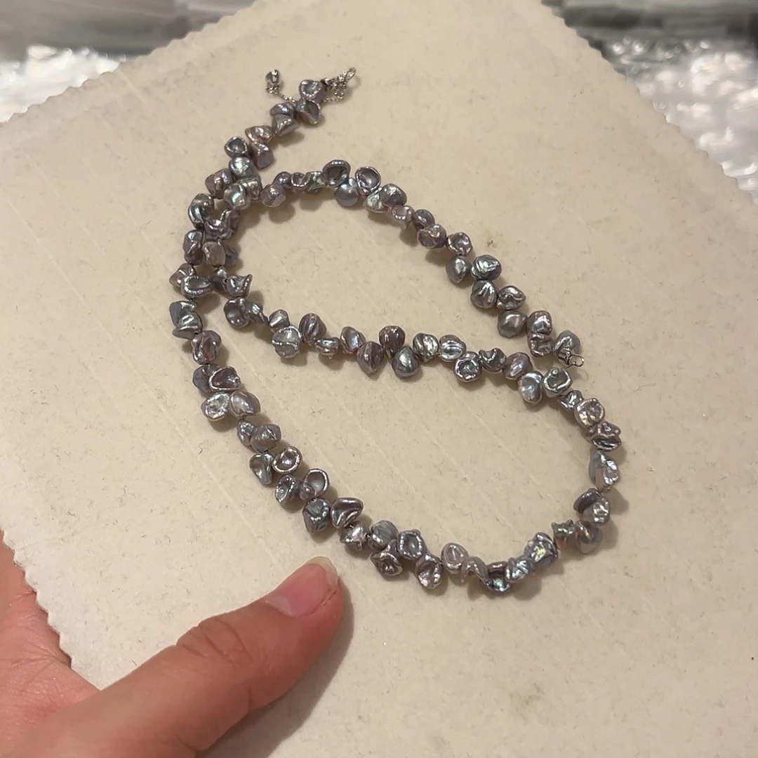 淡水珍珠颈饰银S925镶嵌