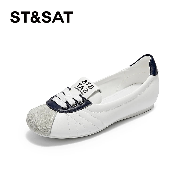 星期六浅口单鞋女2025新款舒适百搭软底小皮鞋时尚休闲鞋气质简约