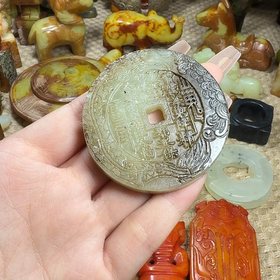 白玉菩提吊坠挂件