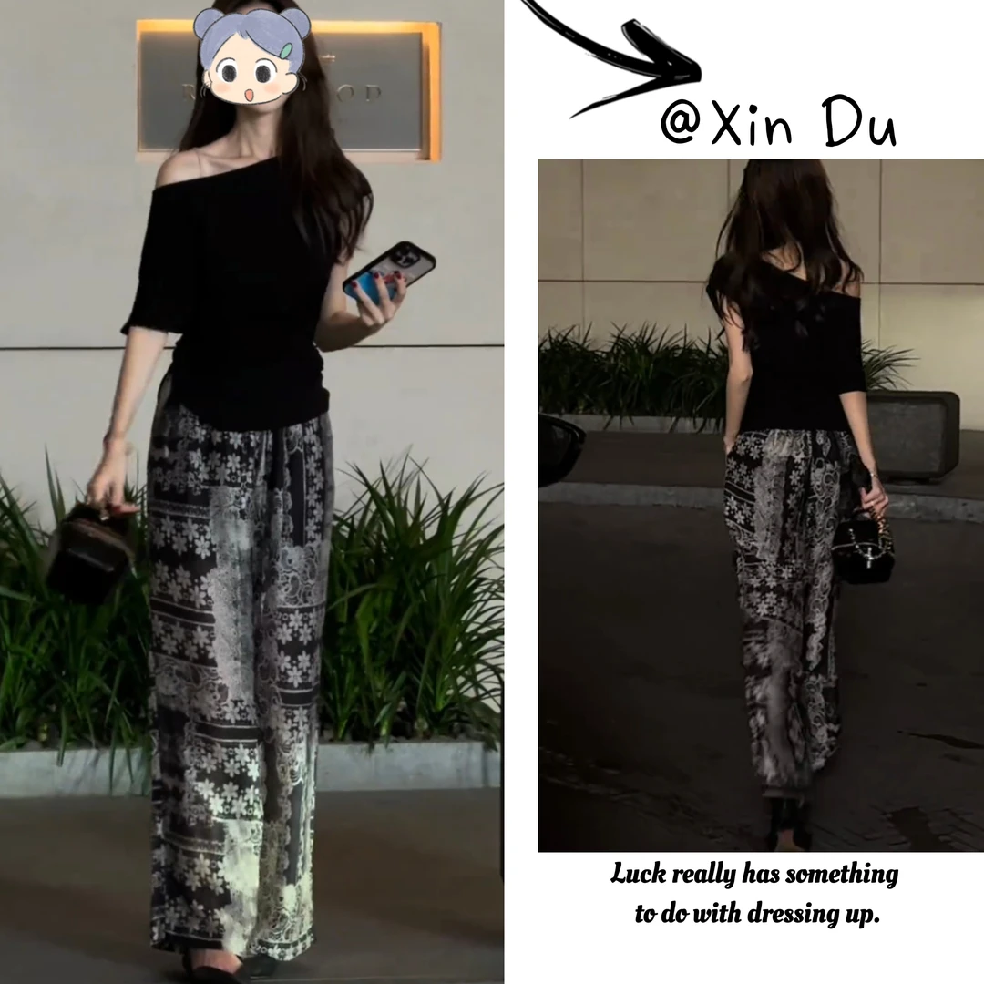 2025夏季新款时尚显瘦气质女士网红洋气两件套百搭款D21604