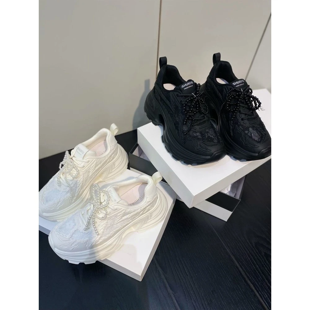 【天邑严选】轻底蕾丝性感老爹鞋AB25263