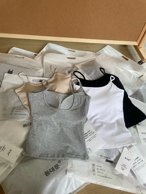 SANYUE【纯欲吊带】동대문®東大门8903美背带胸垫