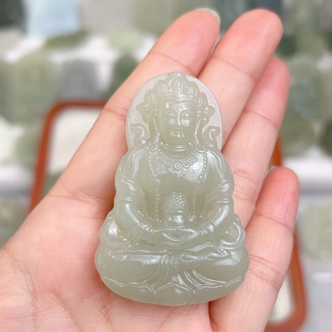 颈饰未镶嵌和田玉我**人