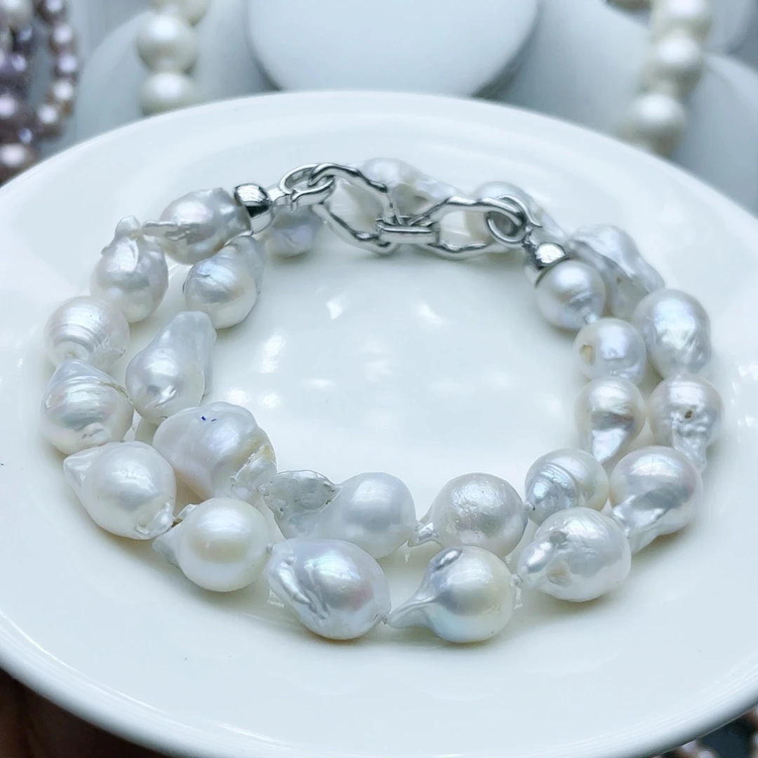 淡水珍珠颈饰钛钢